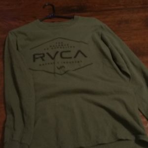 Green long sleeve RVCA shirt
